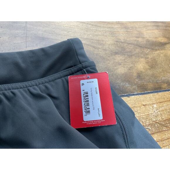 NWT SPANX Booty Boost Active Skirt Around 7/8 Leggings Medium Dark Palm - Picture 5 of 14